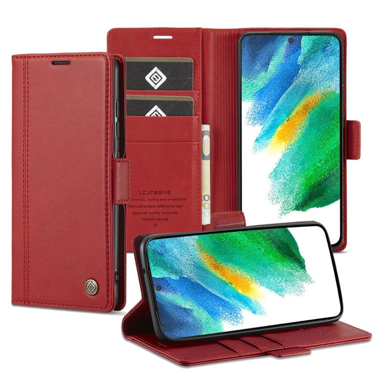 LC.IMEEKE PU + TPU Skin-friendly Feeling Leather Phone Case, For Samsung Galaxy S22+ 5G