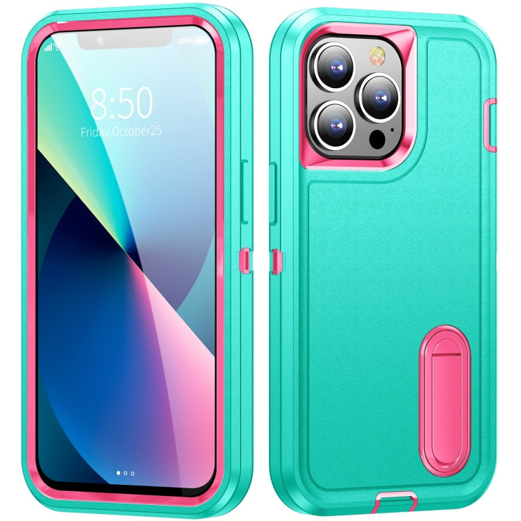 3 in 1 Rugged Holder Phone Case, For iPhone 13, For iPhone 13 Pro