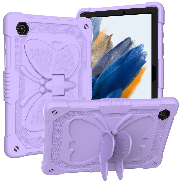 Beige PC + Silicone Holder Tablet Case, For Samsung Galaxy Tab A8 10.5 2021