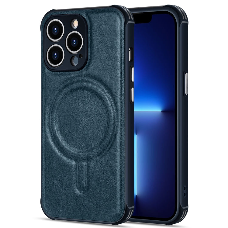 Crazy Horse Cowhide Leather Magnetic Phone Case, For iPhone 13 mini, For iPhone 13, For iPhone 13 Pro, For iPhone 13 Pro Max, For iPhone 12