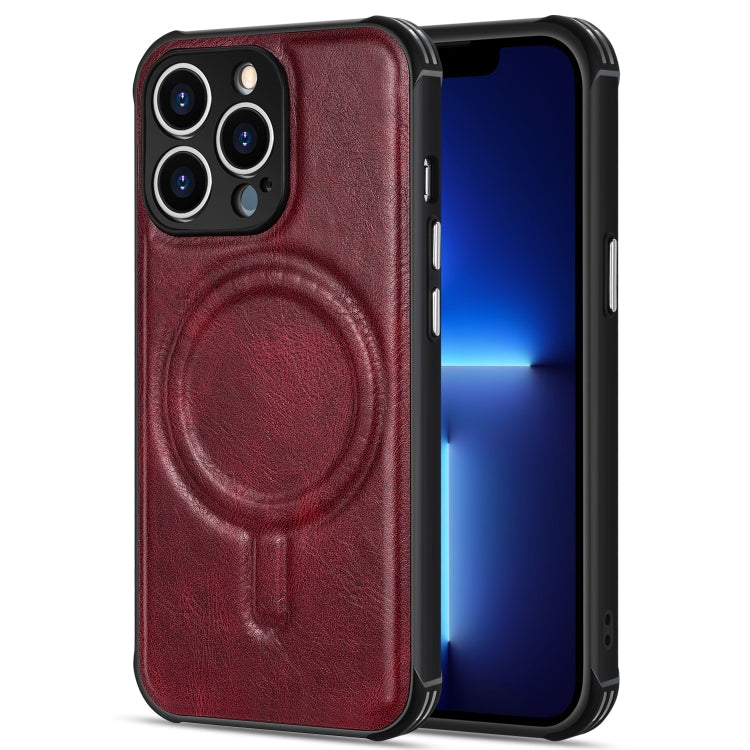 Crazy Horse Cowhide Leather Magnetic Phone Case, For iPhone 13 mini, For iPhone 13, For iPhone 13 Pro, For iPhone 13 Pro Max, For iPhone 12