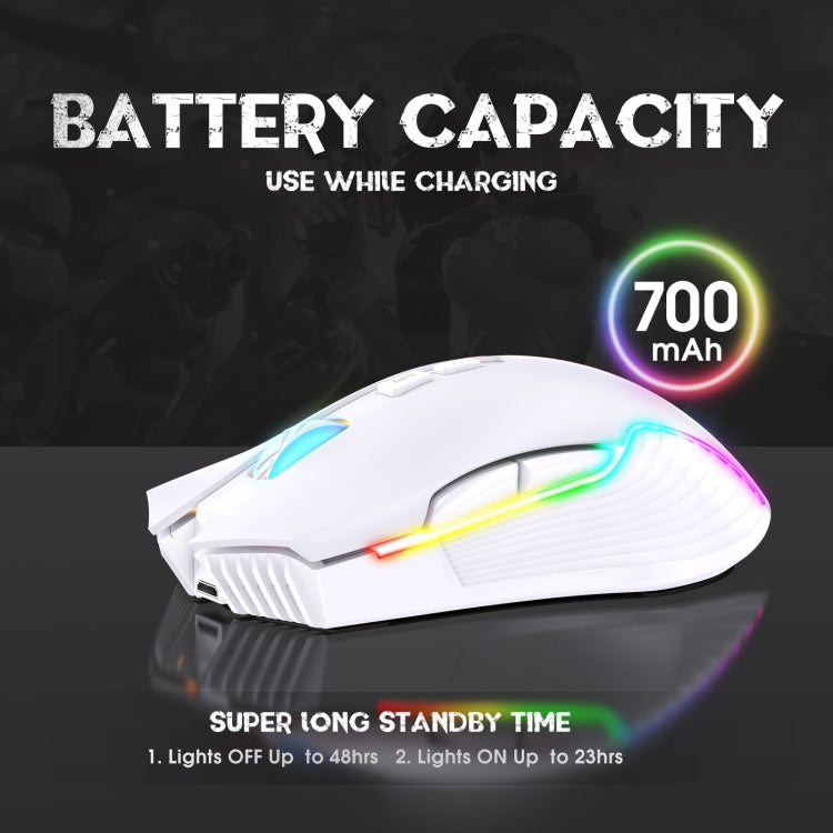ONIKUMA CW905 2.4G RGB Lighting Wireless Mouse, CW905 Wireless Mouse (Grey White), CW905 Wireless Mouse(Black), CW905 Wireless Mouse(Pink)