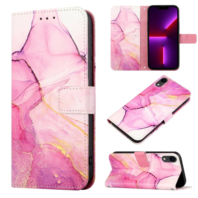 PT003 Marble Pattern Flip Leather Phone Case, For iPhone XR