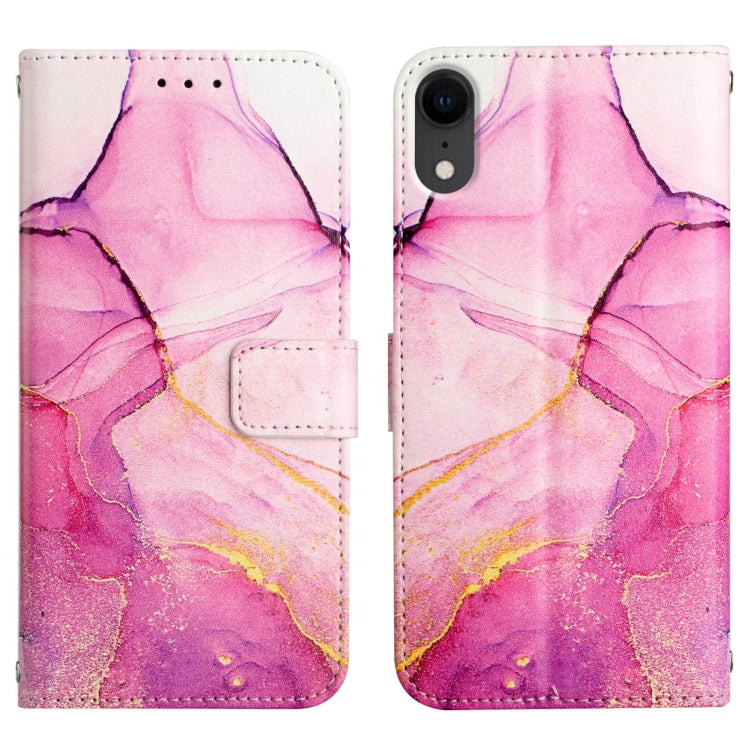 PT003 Marble Pattern Flip Leather Phone Case, For iPhone XR