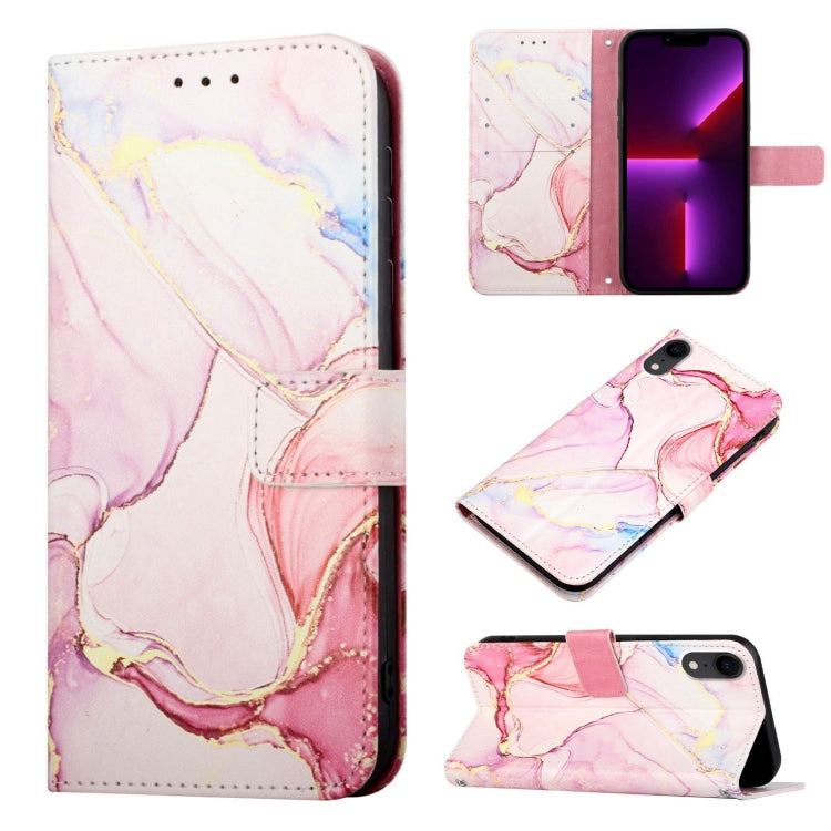PT003 Marble Pattern Flip Leather Phone Case, For iPhone XR