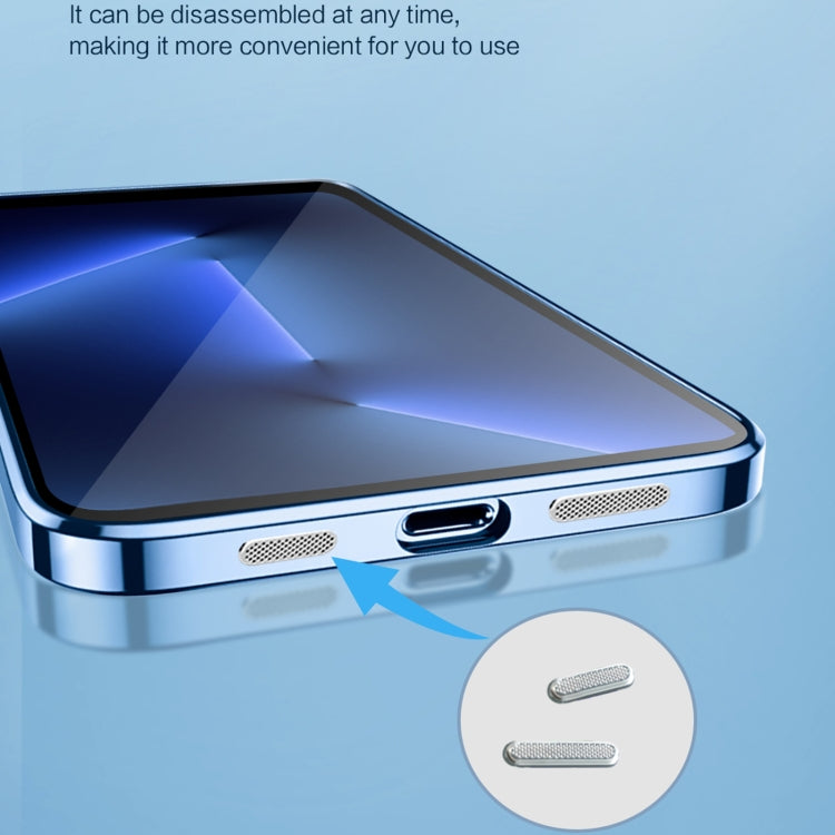 9D Electroplated Edge Len Film Clear PC + TPU Shockproof Case, For iPhone 13 Pro, For iPhone 13 Pro Max
