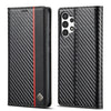 LC.IMEEKE Carbon Fiber Horizontal Flip Leather Phone Case, For Samsung Galaxy A13 4G