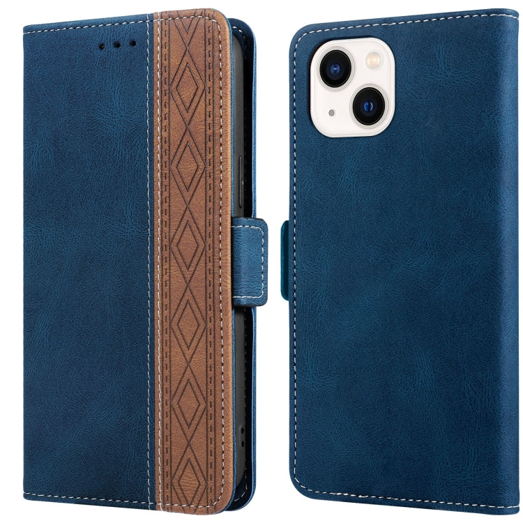 Stitching Magnetic RFID Leather Case, For iPhone 13 mini, For iPhone 13, For iPhone 13 Pro, For iPhone 13 Pro Max, For iPhone 12 mini, For iPhone 12 / 12 Pro