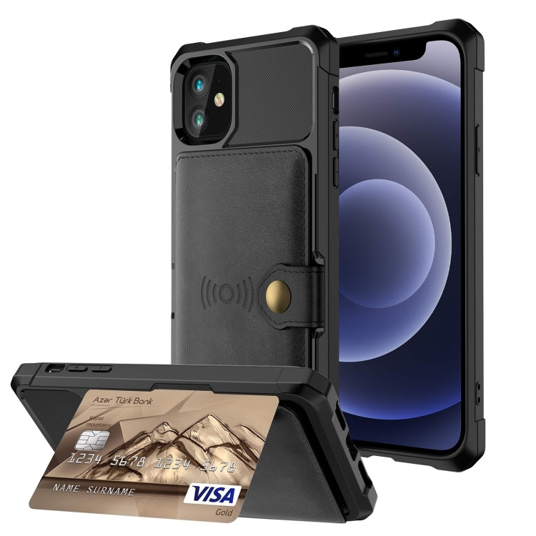 Magnetic Wallet Card Bag Leather Case, For iPhone 12 mini, For iPhone 12 / 12 Pro, For iPhone 12 Pro Max, For iPhone 11