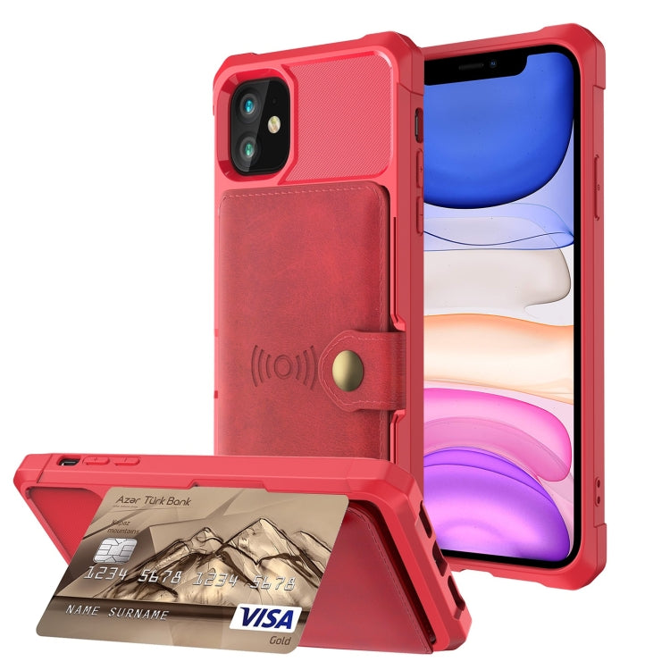 Magnetic Wallet Card Bag Leather Case, For iPhone 12 mini, For iPhone 12 / 12 Pro, For iPhone 12 Pro Max, For iPhone 11