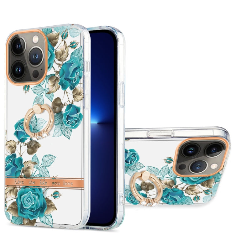 Ring IMD Flowers TPU Phone Case, For iPhone 13 mini, For iPhone 13, For iPhone 13 Pro, For iPhone 13 Pro Max