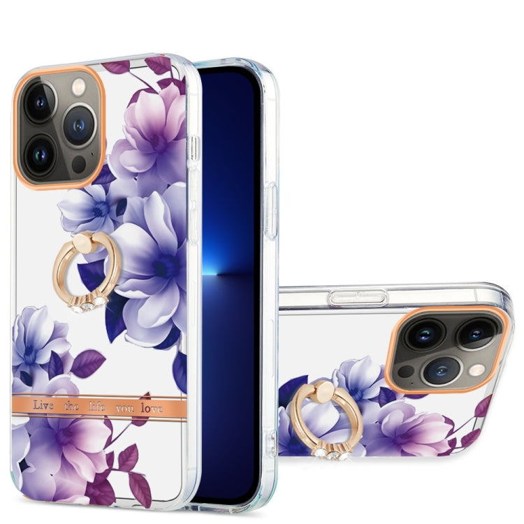 Ring IMD Flowers TPU Phone Case, For iPhone 13 mini, For iPhone 13, For iPhone 13 Pro, For iPhone 13 Pro Max