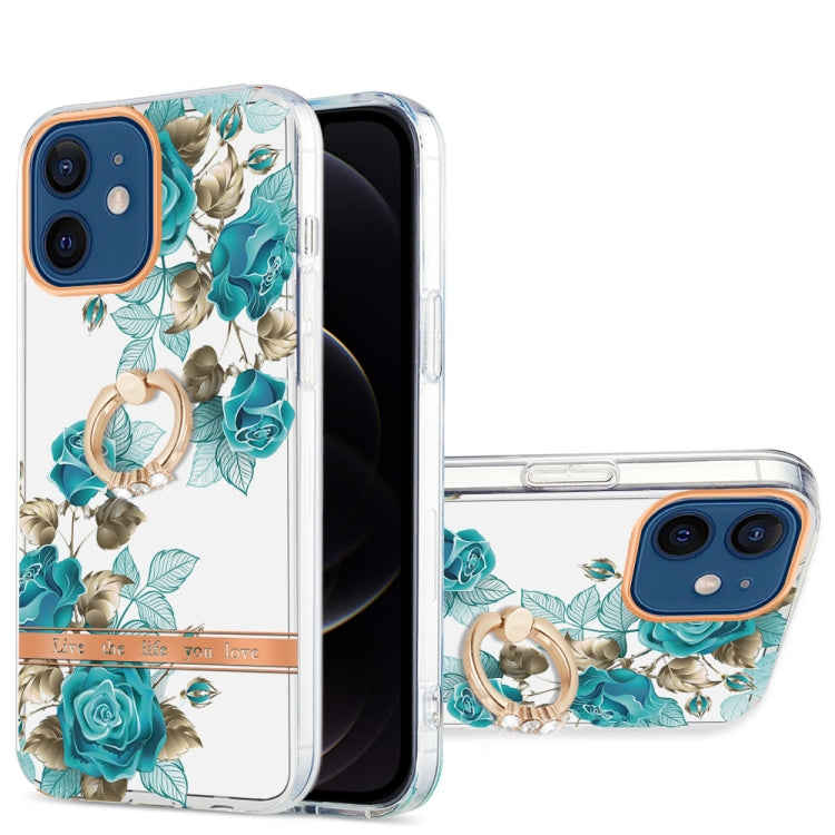 Ring IMD Flowers TPU Phone Case, For iPhone 12 / 12 Pro, For iPhone 12 Pro Max, For iPhone 11, For iPhone 11 Pro Max