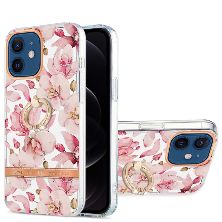 Ring IMD Flowers TPU Phone Case, For iPhone 12 / 12 Pro, For iPhone 12 Pro Max, For iPhone 11, For iPhone 11 Pro Max