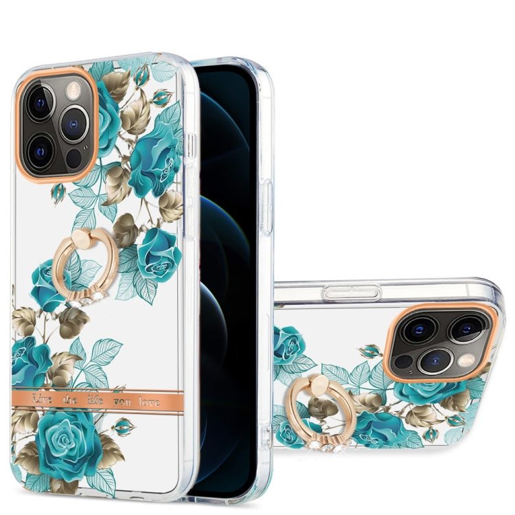 Ring IMD Flowers TPU Phone Case, For iPhone 12 / 12 Pro, For iPhone 12 Pro Max, For iPhone 11, For iPhone 11 Pro Max
