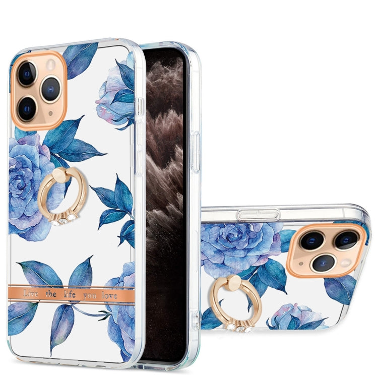 Ring IMD Flowers TPU Phone Case, For iPhone 12 / 12 Pro, For iPhone 12 Pro Max, For iPhone 11, For iPhone 11 Pro Max
