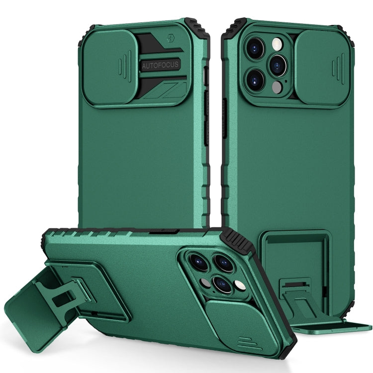 Stereoscopic Holder Sliding Camshield Phone Case, For iPhone 12 Pro Max, For iPhone 13 Pro, For iPhone 13 Pro Max