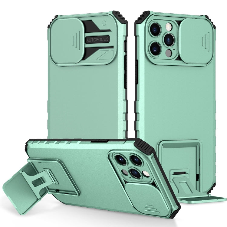 Stereoscopic Holder Sliding Camshield Phone Case, For iPhone 13, For iPhone 11 Pro, For iPhone 11 Pro Max