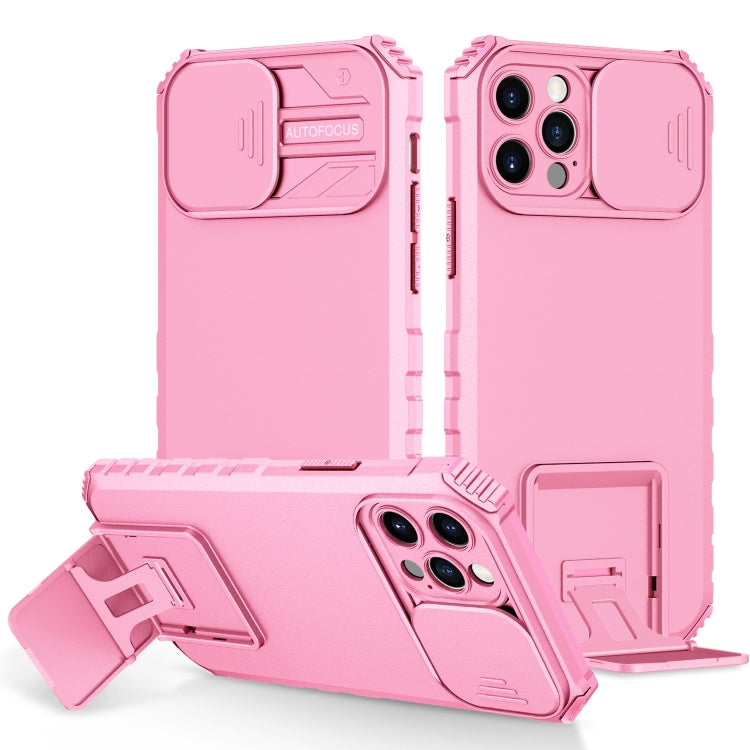 Stereoscopic Holder Sliding Camshield Phone Case, For iPhone 13, For iPhone 11 Pro, For iPhone 11 Pro Max