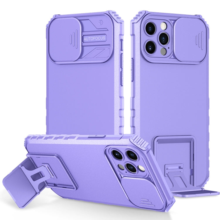 Stereoscopic Holder Sliding Camshield Phone Case, For iPhone 13, For iPhone 11 Pro, For iPhone 11 Pro Max