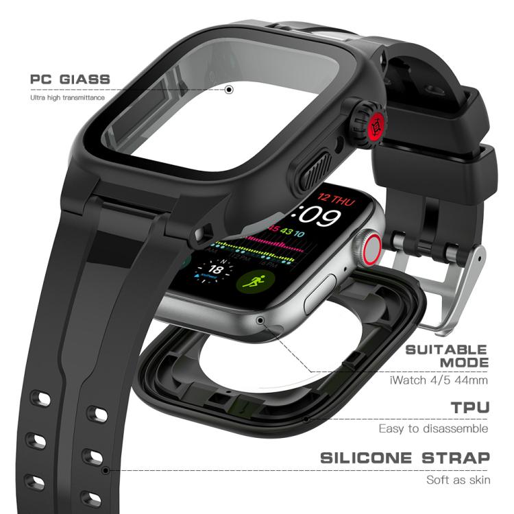 RedPepper TPU + PC + Silicone Waterproof Watch Case For Apple Watch Series 9 / 8 / 7 41mm, For Apple Watch Series 9 / 8 / 7 45mm