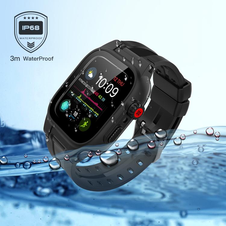RedPepper TPU + PC + Silicone Waterproof Watch Case For Apple Watch Series 9 / 8 / 7 41mm, For Apple Watch Series 9 / 8 / 7 45mm