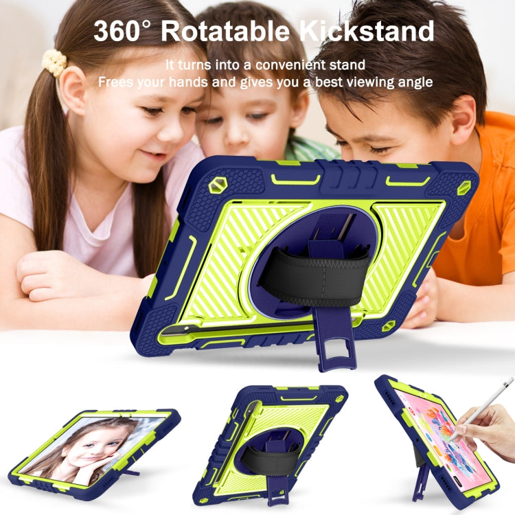360 Degree Rotation Contrast Color Silicone+PC Tablet Case, For Samsung Galaxy Tab S7 / S8