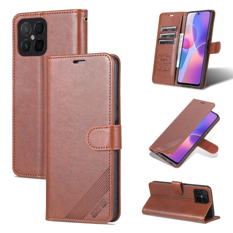 AZNS Sheepskin Texture Flip Leather Phone Case, For U-Magic Enjoy 50 Plus, For Honor X8 / X30i