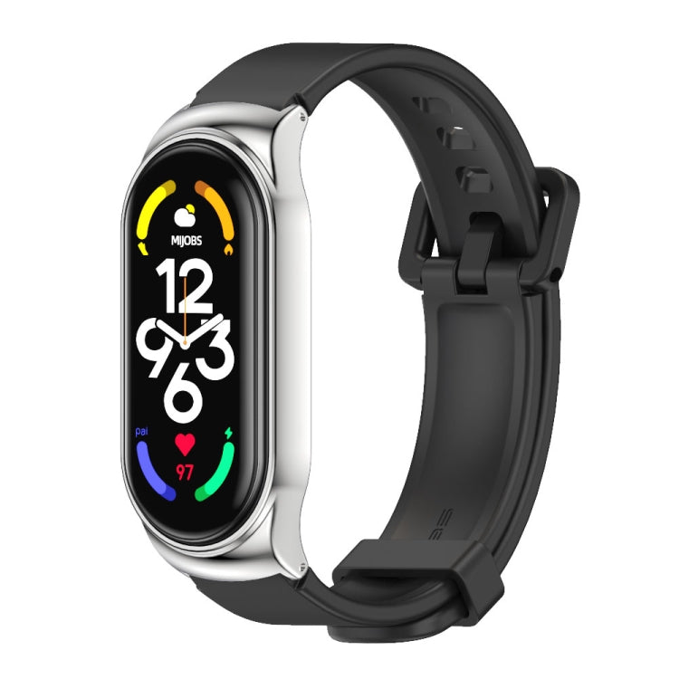 MIJOBS CS Metal Case + Silicone Watch Band, For Xiaomi Mi Band 7 / 7 NFC