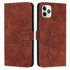 Skin Feel Heart Pattern Leather Phone Case, For iPhone 12 Pro Max, For iPhone 11, For iPhone 11 Pro, For iPhone 11 Pro Max