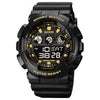 SKMEI 1857 Stainless Steel Buckle PU Strap Waterproof Electronic Watch