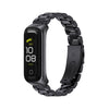 MIJOBS Three-bead Metal Stainless Steel Watch Band, For Samsung Galaxy Fit 2