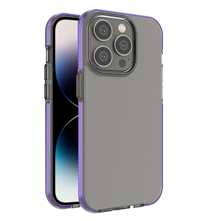 Two-color Transparent TPU Phone Case, For iPhone 14 Pro