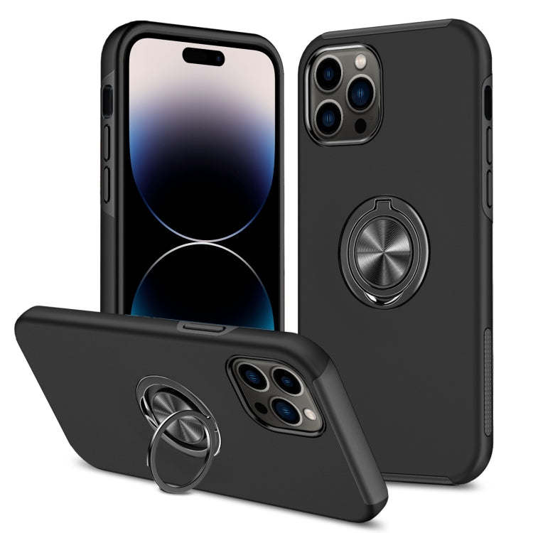 Magnetic Ring Kickstand Shockproof Phone Case, For iPhone 14 Pro Max