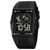 SKMEI 1967 Stainless Steel Buckle PU Strap Waterproof Electronic Watch