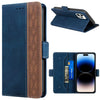 Stitching Magnetic RFID Leather Case, For iPhone 14 Pro Max, For iPhone 14 Pro, For iPhone 14, For iPhone 14 Plus