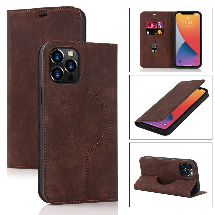Wireless Charging Magsafe Leather Phone Case, For iPhone 13 Pro Max, For iPhone 13 Pro, For iPhone 13, For iPhone 12 Pro Max