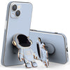 Plating Astronaut Holder Phone Case with Lens Film, For iPhone 13 Pro Max, For iPhone 13 Pro, For iPhone 13