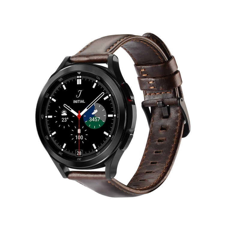 DUX DUCIS 22mm Genuine Leather Watch Band For Samsung Galaxy/Huawei/Honor/Xiaomi Watch, 22mm