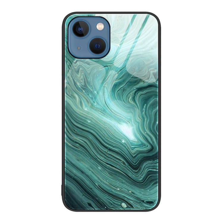 Marble Pattern Glass Protective Phone Case, For iPhone 14 Plus, For iPhone 14 Pro Max, For iPhone 14 Pro