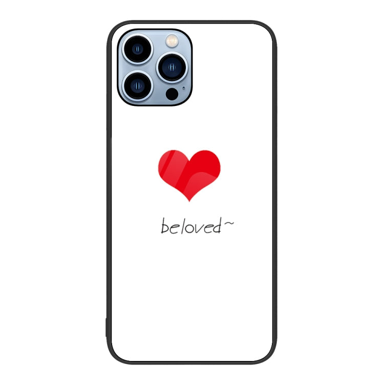 Colorful Painted Glass Phone Case, For iPhone 14 Pro Max
