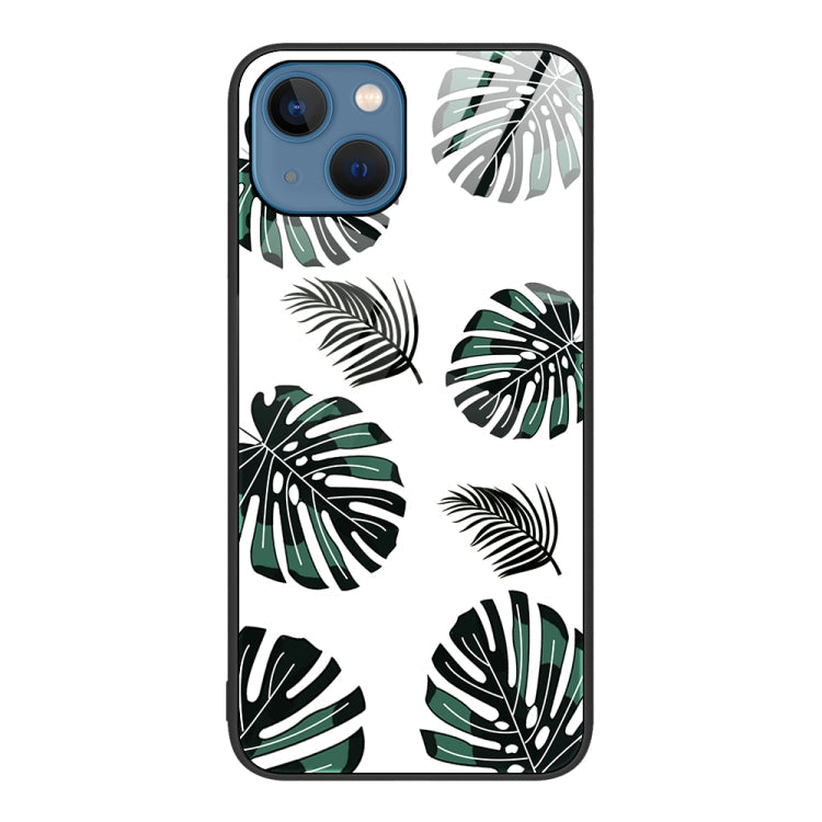 Colorful Painted Glass Phone Case, For iPhone 14 Plus