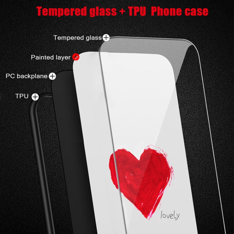 Colorful Painted Glass Phone Case, For iPhone 13 Pro Max