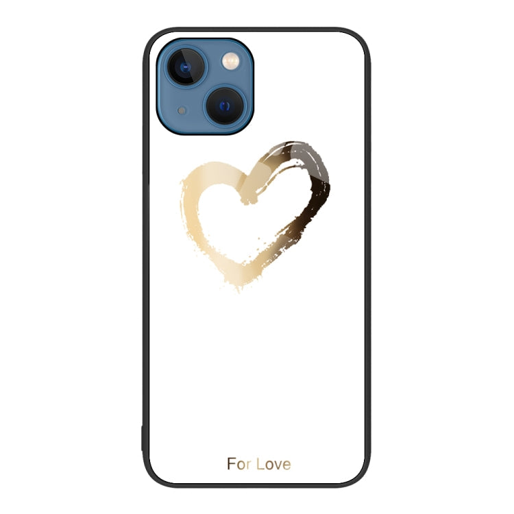 Colorful Painted Glass Phone Case, For iPhone 13