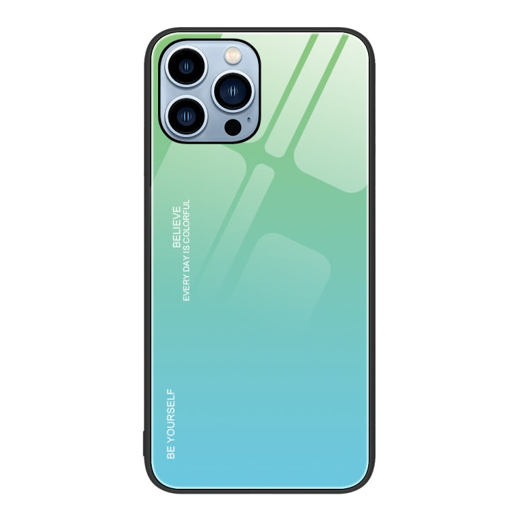 Gradient Color Glass Case, For iPhone 13 Pro, For iPhone 13, For iPhone 14 Plus