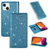Ultrathin Glitter Magnetic Horizontal Flip Leather Case with Holder & Card Slots, For iPhone 14, For iPhone 14 Max, For iPhone 14 Pro, For iPhone 14 Pro Max