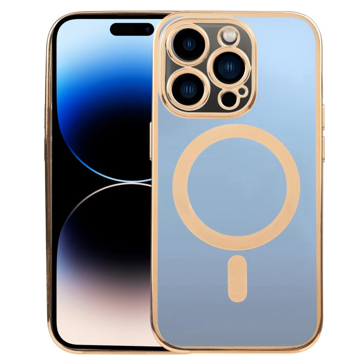 MagSafe Electroplating Straight TPU Phone Case, For iPhone 14 Pro, For iPhone 14 Pro Max