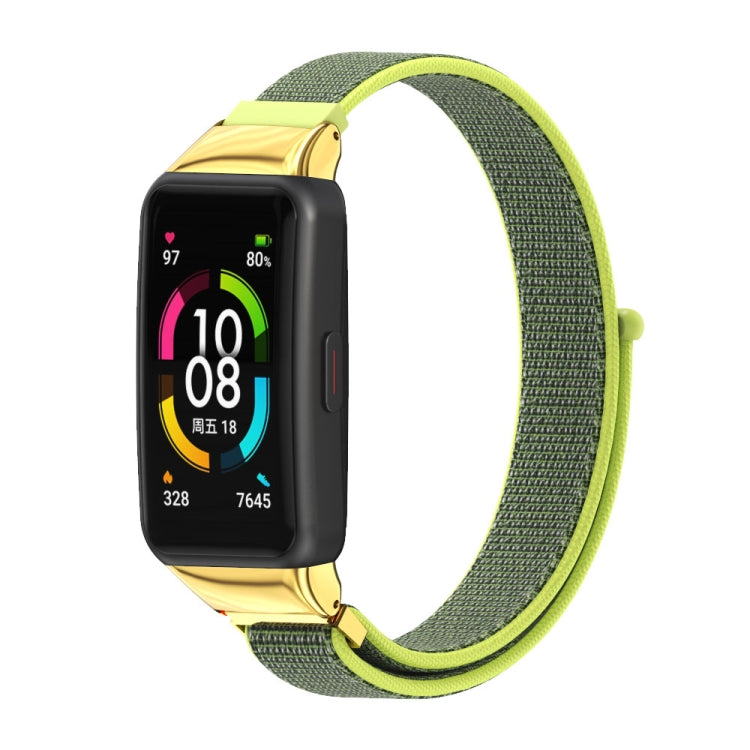 Mijobs Breathable Nylon Watch Band, For Huawei Band 6 / Honor Band 6