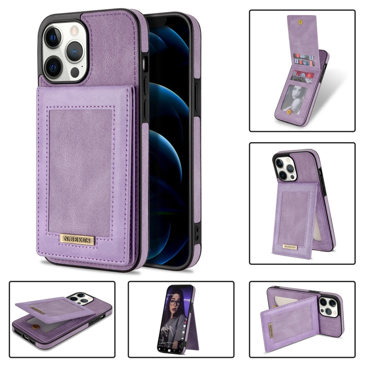 N.BEKUS Vertical Flip Card Slot RFID Phone Case, For iPhone 12 mini, For iPhone 12 Pro, For iPhone 12 Pro Max, For iPhone 13