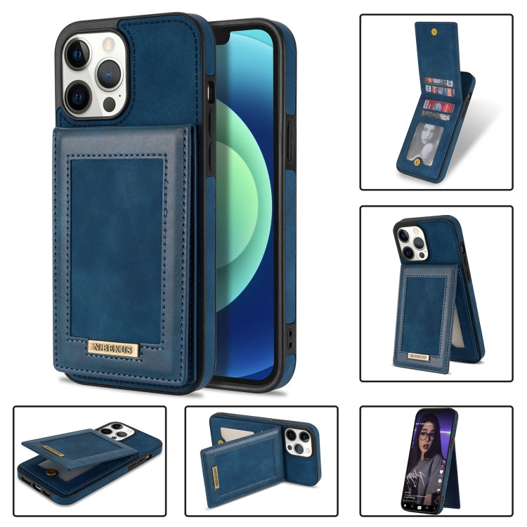 N.BEKUS Vertical Flip Card Slot RFID Phone Case, For iPhone 13 mini, For iPhone 13 Pro, For iPhone 13 Pro Max, For iPhone 14
